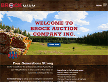 Tablet Screenshot of brockauction.com